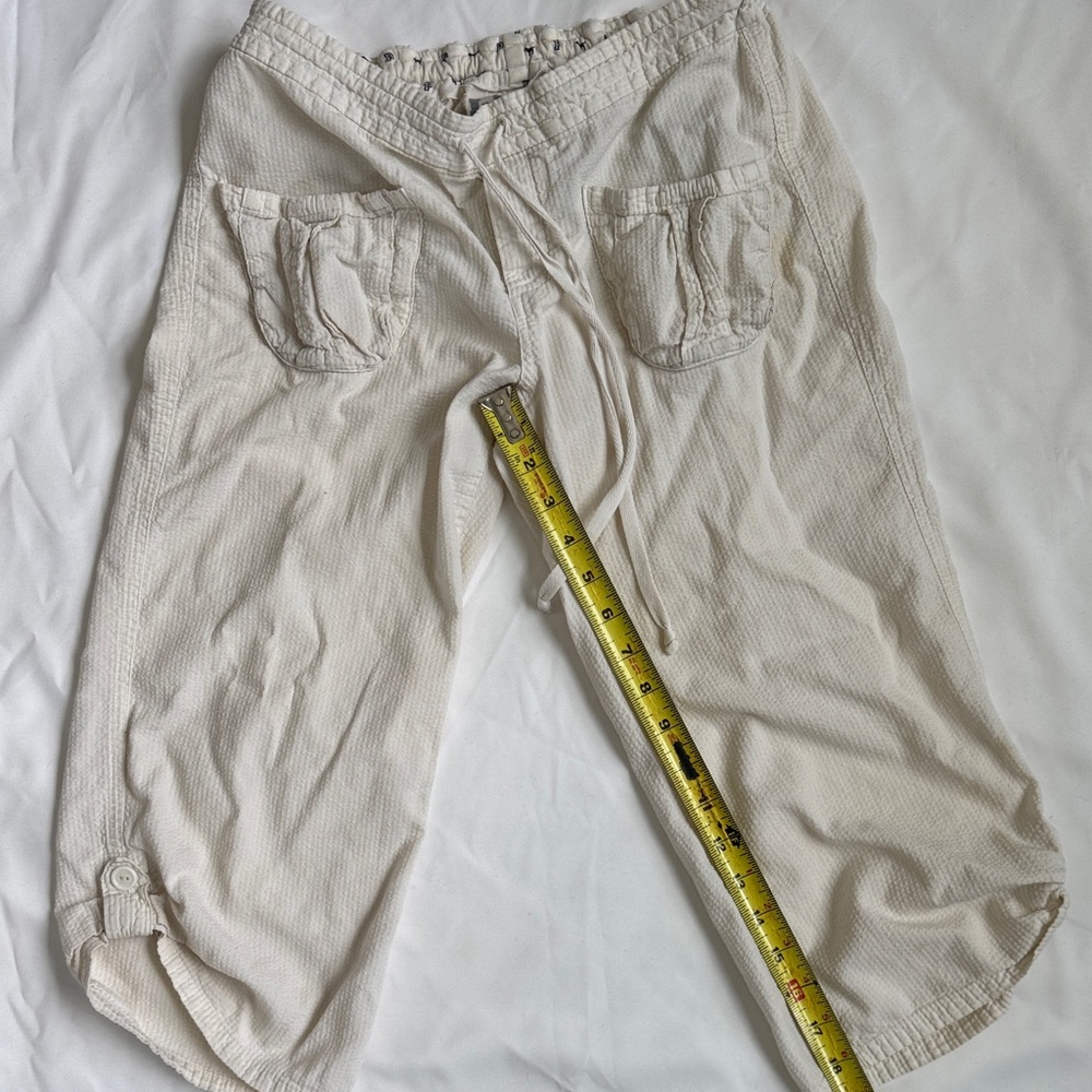 Victoria's Secret 90s Y2K Cream Lounge Pants with PINK Logo - Picture 5 of 11